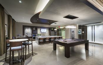 Resident pantry and breakfast bar with billiards